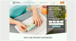 Desktop Screenshot of patientnotebook.com